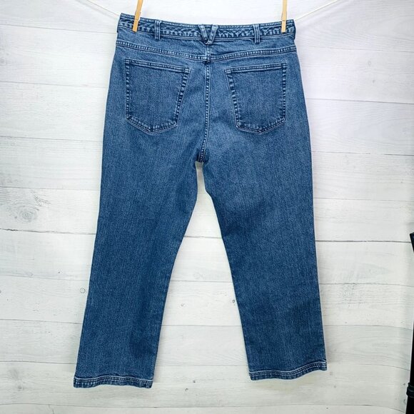 Duluth Trading Womens Jeans Straight Leg Relax Fit Mid Rise Stretch Size 16 - Picture 6 of 12